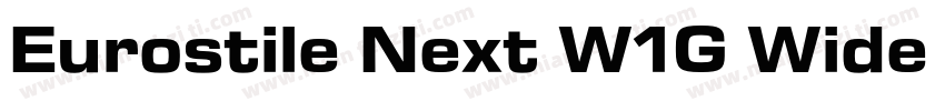 Eurostile Next W1G Wide Bold It字体转换